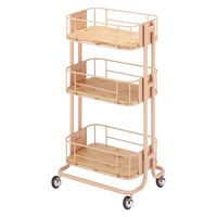 西村製作所 アプリワゴン(ストッカータイプ) 25585104 025(ベージュピンク) 1台（直送品）