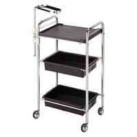 西村製作所 アプリワゴン(トレーアーム付タイプ) 25584801 026(ブラック) 1台（直送品）