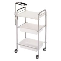 西村製作所 アプリワゴン(トレーアーム付タイプ) 25584800 026(ホワイト) 1台（直送品）