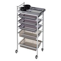 西村製作所 アプリワゴン(カップ付きクリアカラー 25584901 027(スモーク) 1台（直送品）