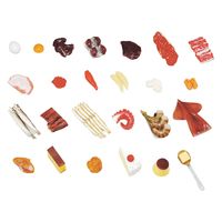 イワイサンプル フードモデルコレステロールの多い食品 25555200 (株)イワイサンプル 38(ジシャクアリ) 1組（直送品）