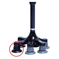 ケアリング ケアリングスーパー多点杖用先ゴム 25574000 C070(ブラック)6コセット 1箱'(6入)（直送品）