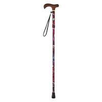 カインドウェア 素敵なステッキ 伸縮折りたたみ 25570801 KINDCARE CH231145F01(エンジ) 1本（直送品）