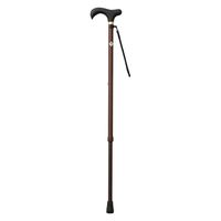 カインドウェア とってもステッキ やわらかグリップ 25569401 KINDCARE CH233070C01(ブラウン) 1本（直送品）