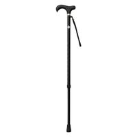 カインドウェア とってもステッキ やわらかグリップ 25569400 KINDCARE CH233070A01(ブラック) 1本（直送品）