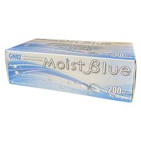 三高サプライ モイスチャーニトリルグローブ(ブルー 25274302 GN02-M(M)200マイ 1梱(200入x10箱)（直送品）