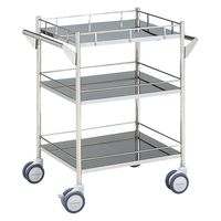 【軒先渡し】西澤医科工業 マツヨシ回診車 三段 01225551 MY-1029(750X450X800) 1台（直送品）