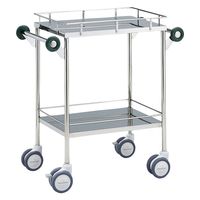 【軒先渡し】西澤医科工業 マツヨシ回診車 四方手摺付 01227051 MY-1030(600X450X800) 1台（直送品）