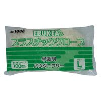 エブノ エブケアプラスチックグローブ（袋粉無 粉無 24257302