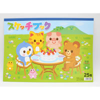協和紙工 スケッチブック ピクニック 25枚 360507 1セット(10個入)（直送品）