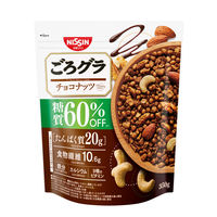 日清シスコ ごろグラ 糖質60%オフ チョコナッツ 350g 1袋 シリアル グラノーラ - アスクル