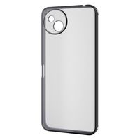 AQUOS wish4 ケース ソフト メタリックフレーム メタリックブラック PM-S241UCTMKBK エレコム 1個