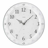 ノア精密 MAG 電波 掛時計 アデル 幅320×奥行47×高さ320mm ホワイト W-777 WH-Z 1個（直送品）