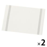 ゴールドラインランチョンマット グレー 1セット（2枚） LAKOLE/ラコレ