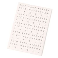 スリムカードミラー アイボリー LAKOLE/ラコレ