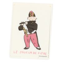 （世界の名作）折りたたみミラー 笛を吹く少年 LAKOLE/ラコレ