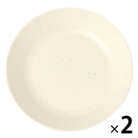 スプラッシュ柄プレート（M） ホワイト 1セット（2枚） LAKOLE/ラコレ