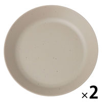 スプラッシュ柄プレート（L） ベージュ 1セット（2枚） LAKOLE/ラコレ