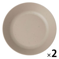 スプラッシュ柄プレート（M） ベージュ 1セット（2枚） LAKOLE/ラコレ