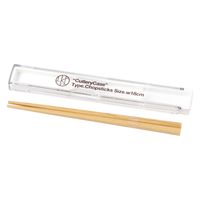 【LAKOLE/ラコレ】 家紋風ロゴランチ箸&ケース チャコール