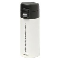 【LAKOLE/ラコレ】 ワンタッチポータブルタンブラー（350ml） アイボリー