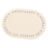 【LAKOLE/ラコレ】 刺繍ランチョンマット アイボリー