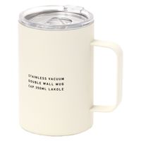 【LAKOLE/ラコレ】 【保温保冷】フタ付きステンレスマグ（350ml）