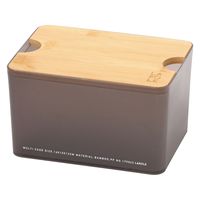 バンブー蓋マルチケース チャコール LAKOLE/ラコレ