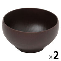 スタッキング汁椀 ダークブラウン 1セット（2個） LAKOLE/ラコレ