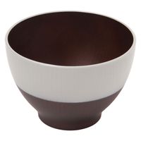 SMOKY塗分け汁椀 スモーキーグレー LAKOLE/ラコレ