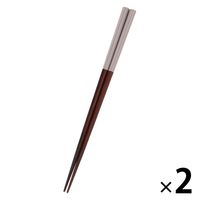 SMOKY箸 スモーキーレッド 1セット（2膳） LAKOLE/ラコレ