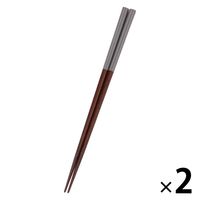 SMOKY箸 スモーキーブラック 1セット（2膳） LAKOLE/ラコレ