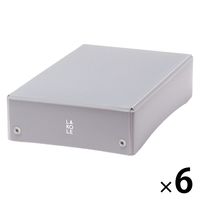 デスクボックス（M） グレー 1セット（1個×6） LAKOLE/ラコレ