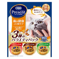コンボ プレゼント 歯の健康と口臭ケア 3種のバラエティパック 国産 90g（約3g×30袋）1袋 日本ペットフード 猫用