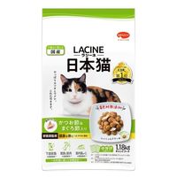 ラシーネ 日本猫 かつお節＆まぐろ節入り 国産 1.18kg（236g×5袋） 1袋 日本ペットフード キャットフード