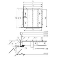 第一機材 大口径マシンハッチ BHー7S BH-7S1100X1100 1台（直送品）