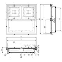第一機材 大口径マシンハッチ BHー8SWー14 BH-8SW-141100X1100カイヘイグツキ 1台（直送品）