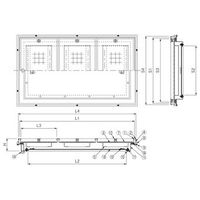 第一機材 大口径マシンハッチ BHー8SWー2 BH-8SW-2800X2000カイヘイグツキ 1台（直送品）