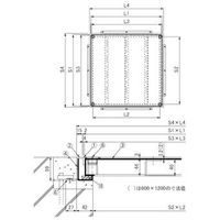 第一機材 大口径マシンハッチ BHー7SーN BH-7S-N900X900 1台（直送品）