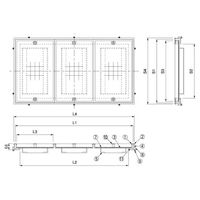 第一機材 大口径マシンハッチ BHー8Sー14 BH-8S-14700X1900カイヘイグツキ 1台（直送品）
