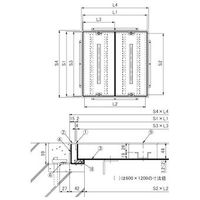 第一機材 大口径マシンハッチ BHー8SL BH-8SL1100X1100 1台（直送品）