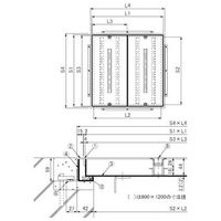 第一機材 大口径マシンハッチ BHー8SーN BH-8S-N700X700 1台（直送品）