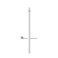 サンポール ピラー スチール製 FPA-7U4-F01(W) 1本（直送品）