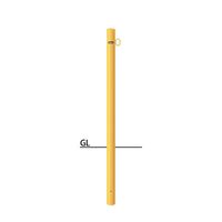 サンポール ピラー スチール製 FPA-7U4-F01(Y) 1本（直送品）