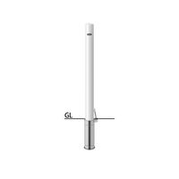 サンポール ピラー スチール製 FPA-8SF-F00(W) 1本（直送品）