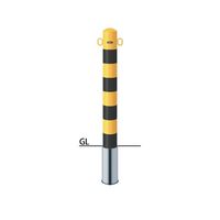 サンポール ピラー スチール製 FPA-11S-F11(YB) 1本（直送品）