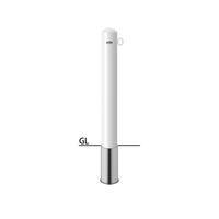 サンポール ピラー スチール製 FPA-12S-F01(W) 1本（直送品）