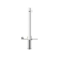 サンポール ピラー スチール製 FPA-8SK-F01(W) 1本（直送品）