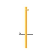 サンポール ピラー スチール製 FPA-8U4-F01(Y) 1本（直送品）