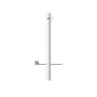 サンポール ピラー スチール製 FPA-8U-F01(W) 1本（直送品）